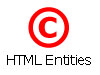 HTML entities